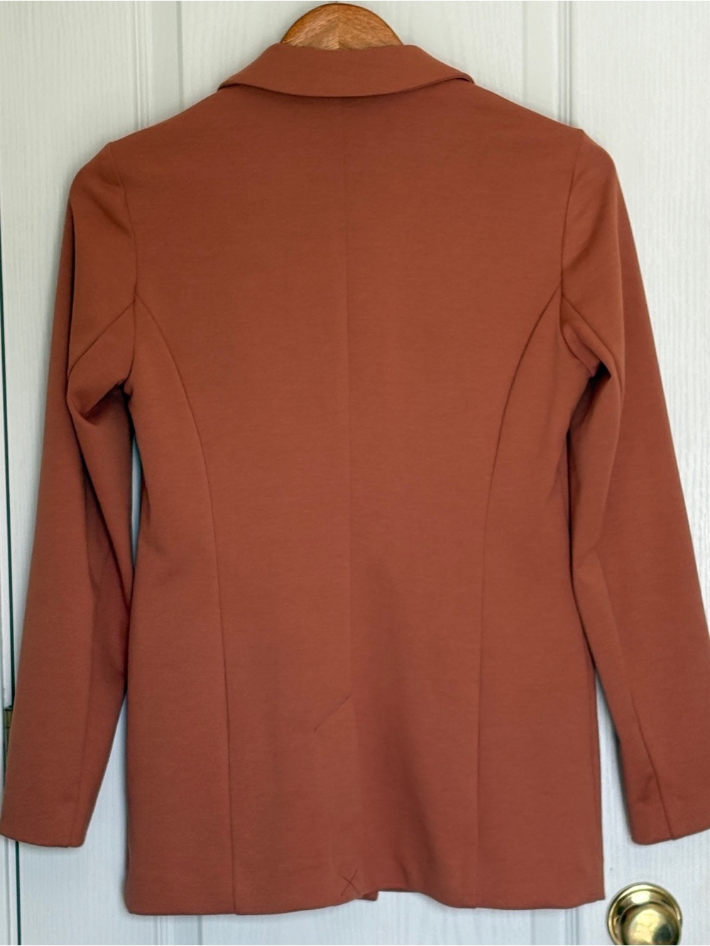 Nine West Rust Orange Single Button Blazer Jacket Size XS - Picture 3 of 7